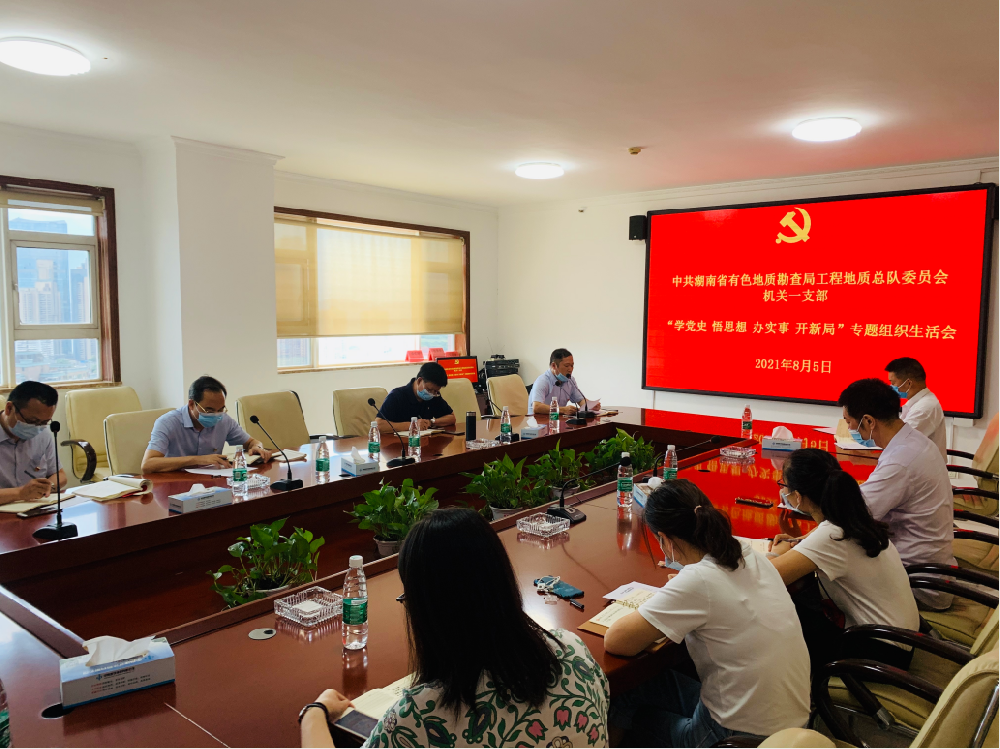 工程地質(zhì)總隊(duì)機(jī)關(guān)一支部召開“學(xué)黨史、悟思想、辦實(shí)事、開新局”專題組織生活會(huì)